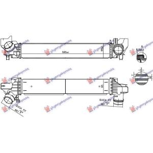 HL. INTERKULERA 2.0 BENZIN (585x98x95) BMW SERIES 2 (F45/F46) ACTIVE/GRAN TOURER (2017-) (OEM: 8645761, 17518645761)