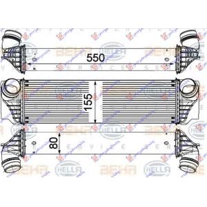 HLADNJAK INTERCOOLERA 3.0 i 24V BENZIN (550x155x) BMW SERIES 7 (F01/02) (2008-2012) (OEM: 7577115, 17117805629, 17517577115)