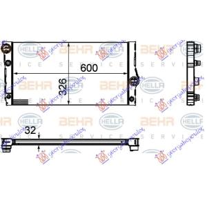 HLADNJAK MOTORA 3.0 535i/HIB BENZIN GT/F07 BEHR BMW SERIES 7 (F01/02) (2008-2012) (OEM: 17117562586)