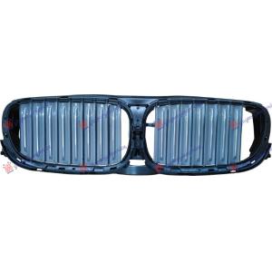 NOSAC PVC MASKE GORNJI CRNI/SIVI (HROM LAJNSE) (SA MOTOROM) (SA NIGHT VISION) BMW SERIES 7 (G11/G12) (2015-) (OEM: 51137473506, 51137497208)