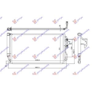 HLADNJAK 3.0 (M135i) AUTOMATIK BENZIN BMW SERIES 4 (F32/36/33/)COUPE/GR.COUPE/CABRIO (2014-) (OEM: 17112284614, 64506804721, 64509335363)