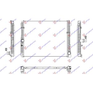 HLADNJAK DODATNI 2.0 BENZIN (615x502x22) BMW SERIES 4 (G22) COUPE (2020-) (OEM: 17118666748)