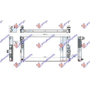 HLADNJAK MOTORA 2.0 BENZIN AUTOMATIK (600x343) BMW SERIES 5 (F10/11) (2010-2013) (OEM: 7626560, 8672012, 17117626560)