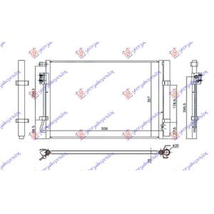 HLADNJAK 1.6-2.0 (520i)-2.0 (528i) BENZIN BMW SERIES 5 (F10/11) (2010-2013) (OEM: 64536805453, 64537618770, 64539284946)