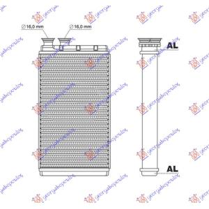 GREJAC KABINE BENZIN/DIZEL/HIBRID (220x152) BMW SERIES 5 (G30/G31) (2020-2024) (OEM: 9361712, 64119361712)