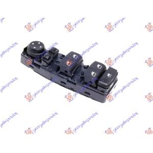PREKIDAC U PREDNJIM VRATIMA (4 TASTERA) (ELEKTRO-SKLOPIV) (6 PIN) Leva str. BMW SERIES 5 (F07) GT (2010-2013) (OEM: 61319238239, 61319241955)
