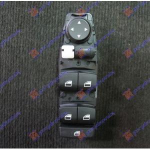 PREKIDAC U PREDNJIM VRATIMA (4 TASTERA) (6 PIN) Leva str. BMW SERIES 5 (F07) GT (2010-2013) (OEM: 61319179909, 61319208108)
