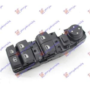 PREKIDAC U PREDNJIM VRATIMA (4 TASTERA) (6 PIN) Leva str. BMW SERIES 5 (F07) GT (2010-2013) (OEM: 61319218481)