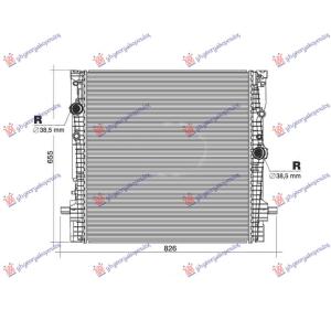 HLADNJAK MOTORA 3.0 HIBRID-BENZIN (625x619x32) BMW X6 (G06N) (2023-) (OEM: 17115A06FE3, 17115A44D67, 17118655752)