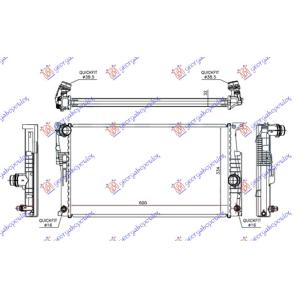 HLADNJAK MOTORA 1.5/2.0-3.0 (118i/125i N20 135) BENZIN (AUTO) (600x334x32) BMW SERIES i3 (I01) (2013-2017) (OEM: 7618807, 17117618807, 17118672095)