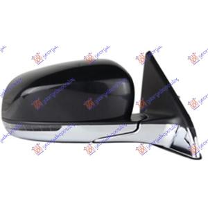 RETROVIZOR ELEKTRICNI SA GREJACEM PM (MIGAVAC) (HROM NOSAC) (KONVEKSNO STAKLO) Desna str. JEEP COMPASS (2022-) (OEM: 5LV66DX8AE, 68365144AA)