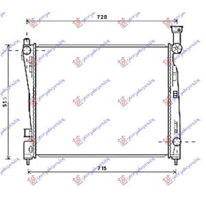 HLADNJAK MOTORA 3.6i 24V WT(63.7x51.5x16) AUTOMATIK JEEP GRAND CHEROKEE (2011-2014) (OEM: 52014529AB, 55038185AE)