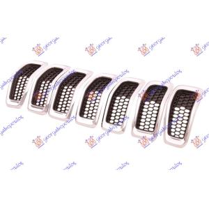 PVC MASKA CRNA (HROM OKVIR) (SET 7 KOM) JEEP CHEROKEE (2014-2019) (OEM: 68138335AB)