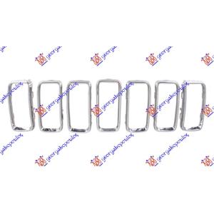 LAJSNA PVC MASKE HROM (SET 7 KOM) JEEP RENEGADE (2018-) (OEM: 735687346)