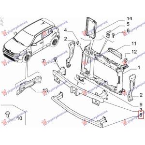 SINA PREDNJEG BRANIKA DONJA (O) JEEP AVENGER (2022-) (OEM: 9849360180)