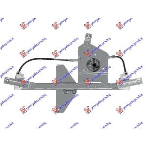 PODIZAC ZADNJEG PROZORA ELEKTRICNI 5 VRATA (BEZ MOTORA) (A KVALITET) Leva str. CITROEN C3 (2013-2016) (OEM: 9223F9, 9802619380)