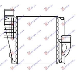 HLADNJAK INTERCOOLERA BENZIN-DIZEL (215x248x50) CITROEN C4 SPACETOURER (2019-) (OEM: 3637170, 9675627980)