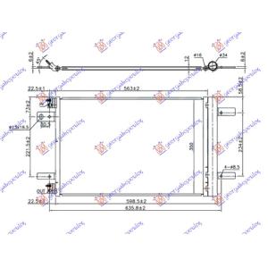 HLADNJAK KLIME BENZIN-DIZEL (53.5x36.4x12) CITROEN BERLINGO (2015-2019) (OEM: 6455.CY, 6455CY, 9673629780)