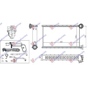 GREJAC KABINE (B) 1.0-1.2 PET +/-A/C (120x223) CITROEN C1 (2014-) (OEM: 1611283980)