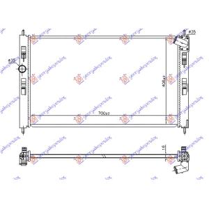 HLADNJAK 1.6-1.8 16v BENZIN 14- (700x410 CITROEN C4 AIR CROSS (2012-2015) (OEM: 1350A761, 1611245980)