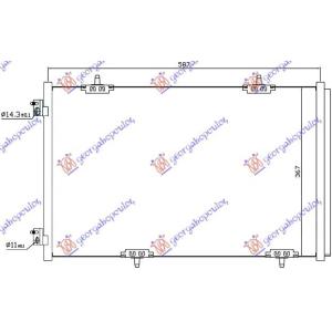 HLADNJAK KLIME 1.2-1.6 VTi-1.6 HDi (56.9x3 CITROEN C-ELYSEE (2013-2016) (OEM: 9674994280)