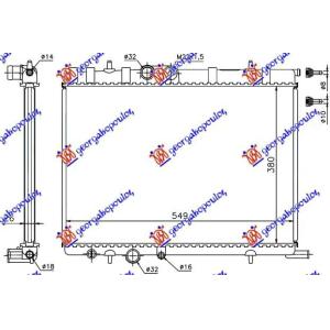 HLADNJAK MOTORA BENZIN-DIZEL (38x55) CITROEN BERLINGO (2015-2019) (OEM: 1330.53, 133053, 1610008180)