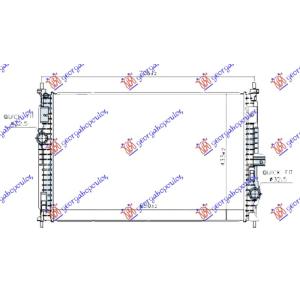 HLADNJAK MOTORA 1.2-1.6 BEN/HIB 1.5-1.6-2.0 DIZ DS DS4 (2021-) (OEM: 39192901, 1637131880, 1671896780)