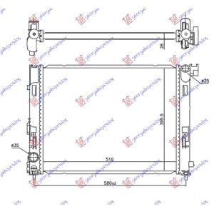 HLADNJAK 1.0i-1.3DIG-TUR BENZ 510x395x26 DACIA LOGAN-MCV (2012-2016) (OEM: 214105FA0B)