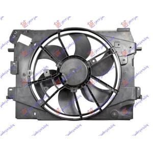 VENTILATOR KOMPLET BENZIN-DIZEL (400mm) DACIA LOGAN-MCV (2012-2016) (OEM: 214753416R, 214814116R, 214816703R)