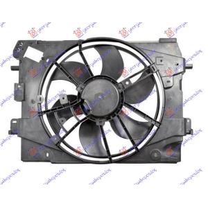 VENTILATOR KOMPLET BENZIN-DIZEL (400mm) DACIA SANDERO (2016-2020) (OEM: 214753416R, 214814116R, 214816703R)