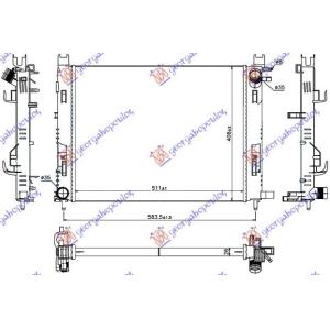 HLADNJAK MOTORA BENZIN/DIZEL (+AC) (51x40.8x2.7) 2012- (VALEO) DACIA DOKKER 2012- (KE) (OEM: 214100078R)