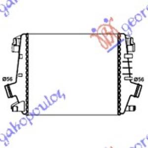 HLADNJAK INTERCOOLERA 1.7-2.0 CDTi (66x36x30) CHEVROLET CRUZE (2009-2013) (OEM: 1302133)