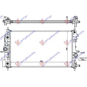 HLADNJAK MOTORA 1.4-1.6 TURBO BENZIN (68x39.5) AUTOMATIK CHEVROLET CRUZE (2013-) (OEM: 1300298, 1300302, 1300303)