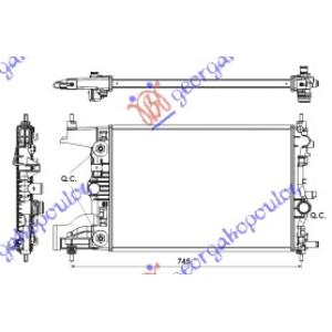 HLADNJAK MOTORA 1.6 BENZIN (58x39) AUTOMATIK CHEVROLET CRUZE (2013-) (OEM: 1300303, 13267657)