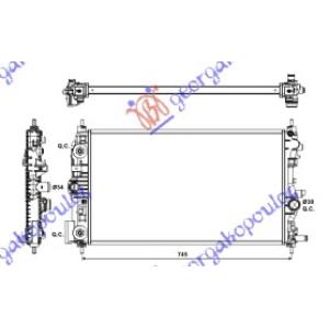 HLADNJAK MOTORA 2.0 CDTi (68x39) AUTOMATIK CHEVROLET CRUZE (2013-) (OEM: 1300305, 13267669, 13310787)