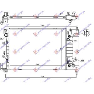 HLADNJAK MOTORA 1.4i-16V (55x40x1.5) AUTOMATIK CHEVROLET AVEO SDN-H/B (2012-) (OEM: 95460092)