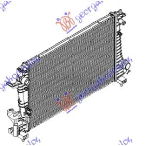 HLADNJAK MOTORA 1.3 T.D (62x39.5x2.7) MANUAL CHEVROLET AVEO SDN-H/B (2012-) (OEM: 95022454)