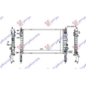 HLADNJAK 1.4 16VTURBO AUTOMATIK BENZIN (620x360x26 CHEVROLET TRAX (2013-) (OEM: 1300360, 95298556)