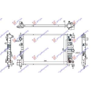 HLADNJAK 1.6/1.8 16V AUTOMATIK BENZIN (580x385x26 CHEVROLET TRAX (2013-) (OEM: 1300341, 1300352, 1300356)