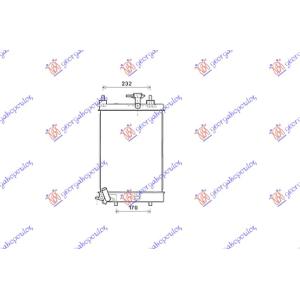 HLADNJAK MOTORA 1.0 BENZIN (MAN) (400x300x16) (KOYO) DAIHATSU CUORE (2008-) (OEM: 16400-B2190, 16400B2190)