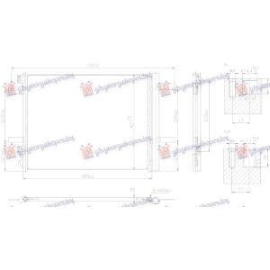 HLADNJAK KLIME 1.2/1.6 BENZIN - 1.5 DIZEL (567x421x16) (NISSENS) FIAT DOBLO (2022-) (OEM: 9829340280)