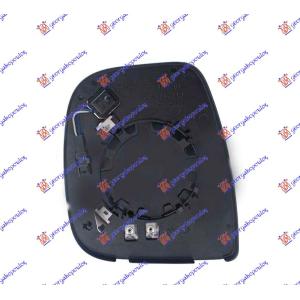 STAKLO RETROVIZORA SA GREJACEM (MRTAV UGAO) (KONVEKSNO) Desna str. FIAT DOBLO (2025-) (OEM: 1616869180, 9811825680)