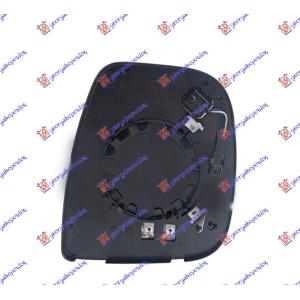 STAKLO RETROVIZORA SA GREJACEM (MRTAV UGAO) (KONVEKSNO) Leva str. FIAT DOBLO (2025-) (OEM: 1616869380, 9811825880)