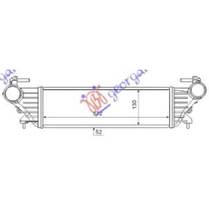 HLADNJAK INTERCOOLERA 0.9 TURBO-1.3 JTD (570x13 FIAT 500 L (2012-2017) (OEM: 51887954, 51964106)