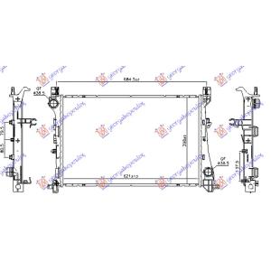 HLADNJAK 1.6 MJTD DIZEL (620x400x26) MANUAL/AUTOMATIK FIAT 500 L (2012-2017) (OEM: 51888085, K51888085)