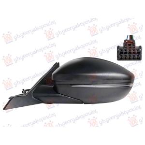 RETROVIZOR ELEKTRICNI (MIGAVAC) (10OTV/5 PIN) (A KVALITET) (KONVEKSNO STAKLO) Leva str. FIAT 600 (2023-) (OEM: 735787917, 9846874680)