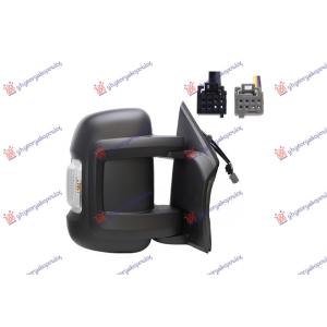 RETROVIZOR ELEKTRICNI SA GREJACEM KRATKI (ELEKTRO-SKLOPIV) (MIGAVAC) (8 OTV 8 PIN + 8 OTV 2 PIN) (A KVALITET) Desna str. FIAT DUCATO (2014-2020) (OEM: 8153W4)