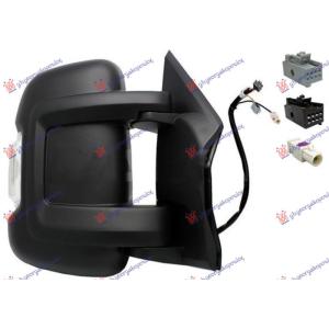 RETROVIZOR ELEKTRICNI SA GREJACEM KRATKI (ELEKTRO-SKLOPIV) (MIGAVAC) (ANTENA) (10 PIN) (KONVEKSNO STAKLO) Desna str. FIAT DUCATO (2020-) (OEM: 8153W6)