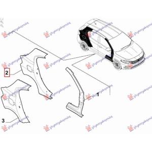 ZADNJI BLATOBRAN (H/B) (O) Desna str. FIAT TIPO (2016-2021) (OEM: 52068580)