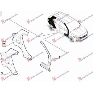 ZADNJI BLATOBRAN (H/B) (O) Leva str. FIAT TIPO (2016-2021) (OEM: 52069695)